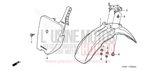 AILE AVANT CRF100F5 de 2005